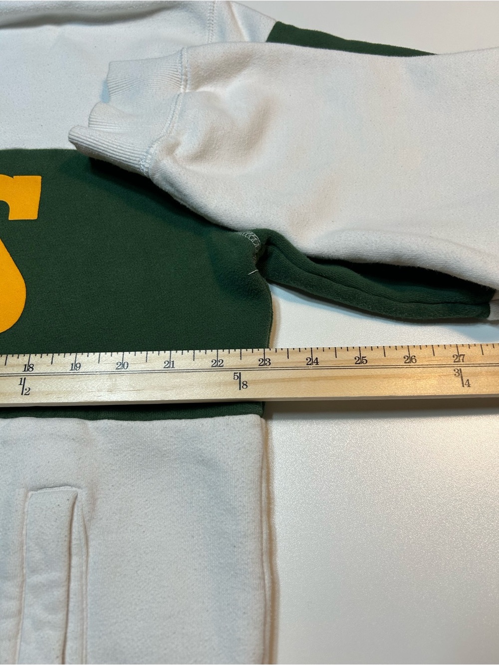 Roots Canada Retro Heritage Colorblock Quarter Zip Sweatshirt Green White M - Picture 6 of 9